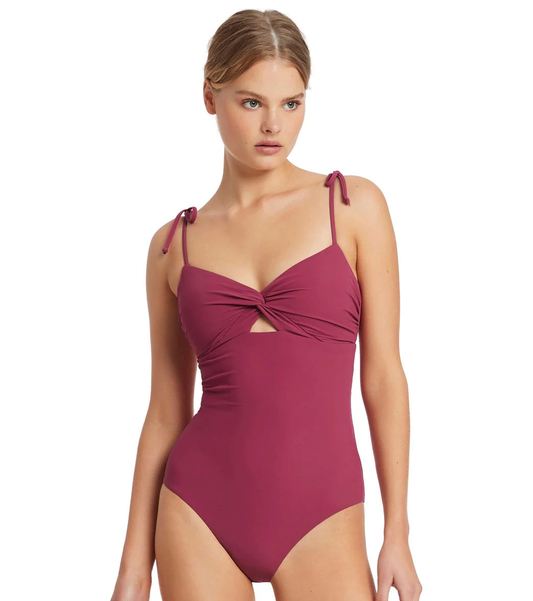 Jets Swimwear Australia Women's Jetset Twist Front One Piece Swimsuit - Image 17
