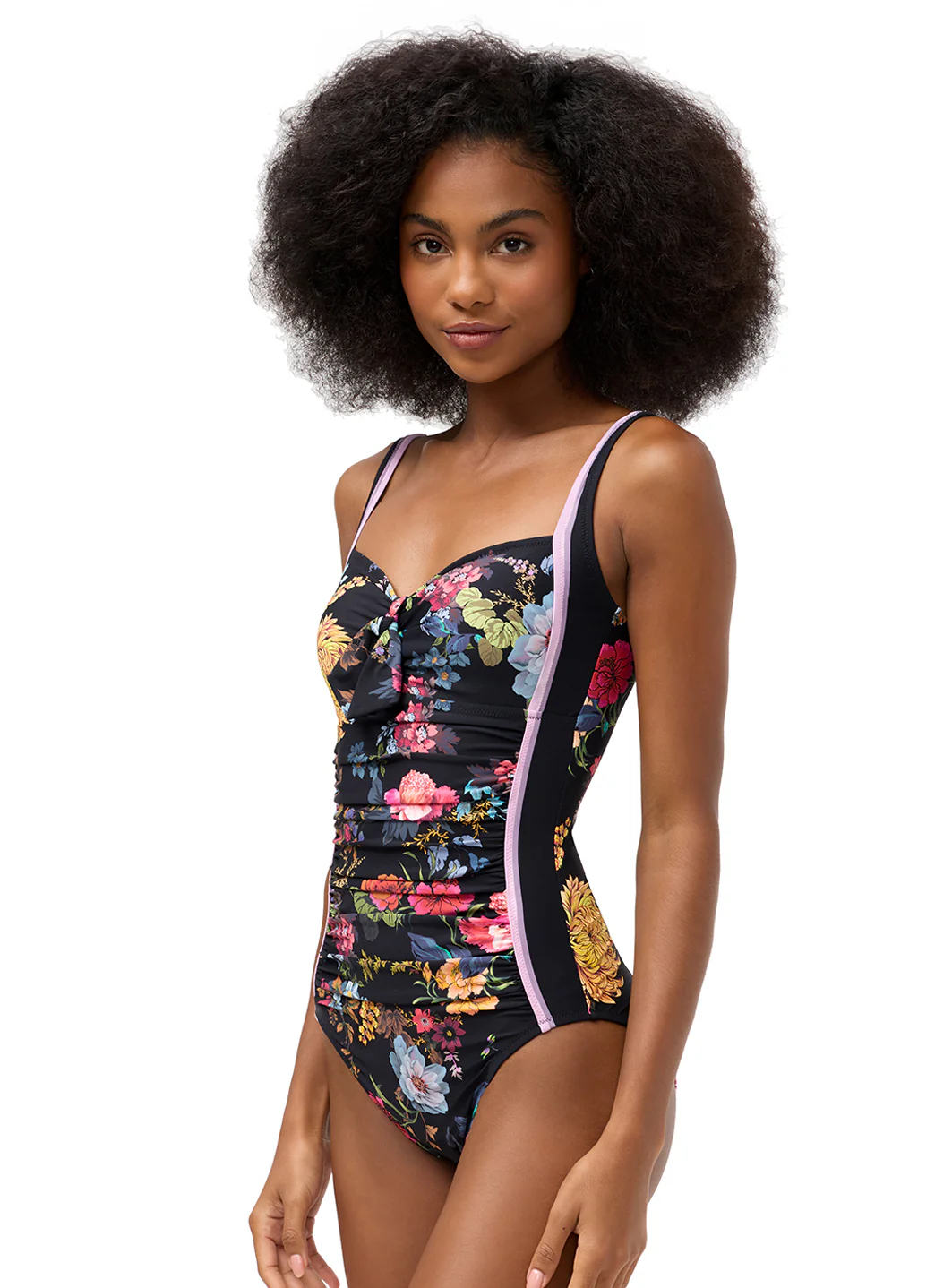 Johnny Was Women's Baccara Tie Ruched One Piece Swimsuit - Image 3