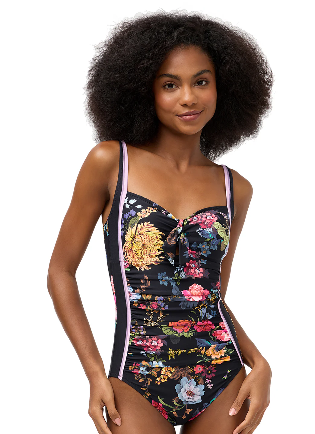 Johnny Was Women's Baccara Tie Ruched One Piece Swimsuit - Image 8