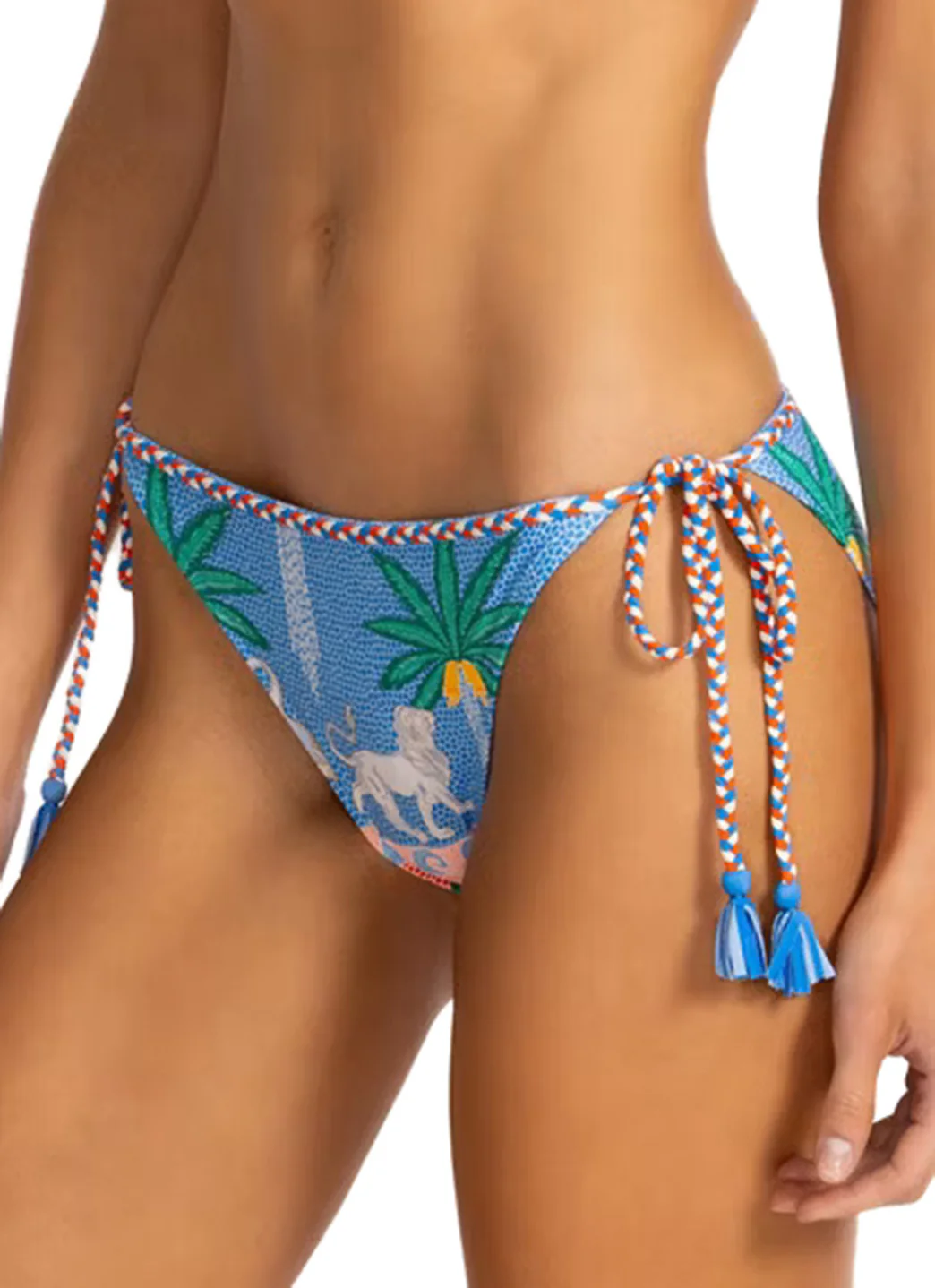 Johnny Was Women's Johnny Was x Paolita Circe's Garden Braid String Bikini Bottom - Image 7