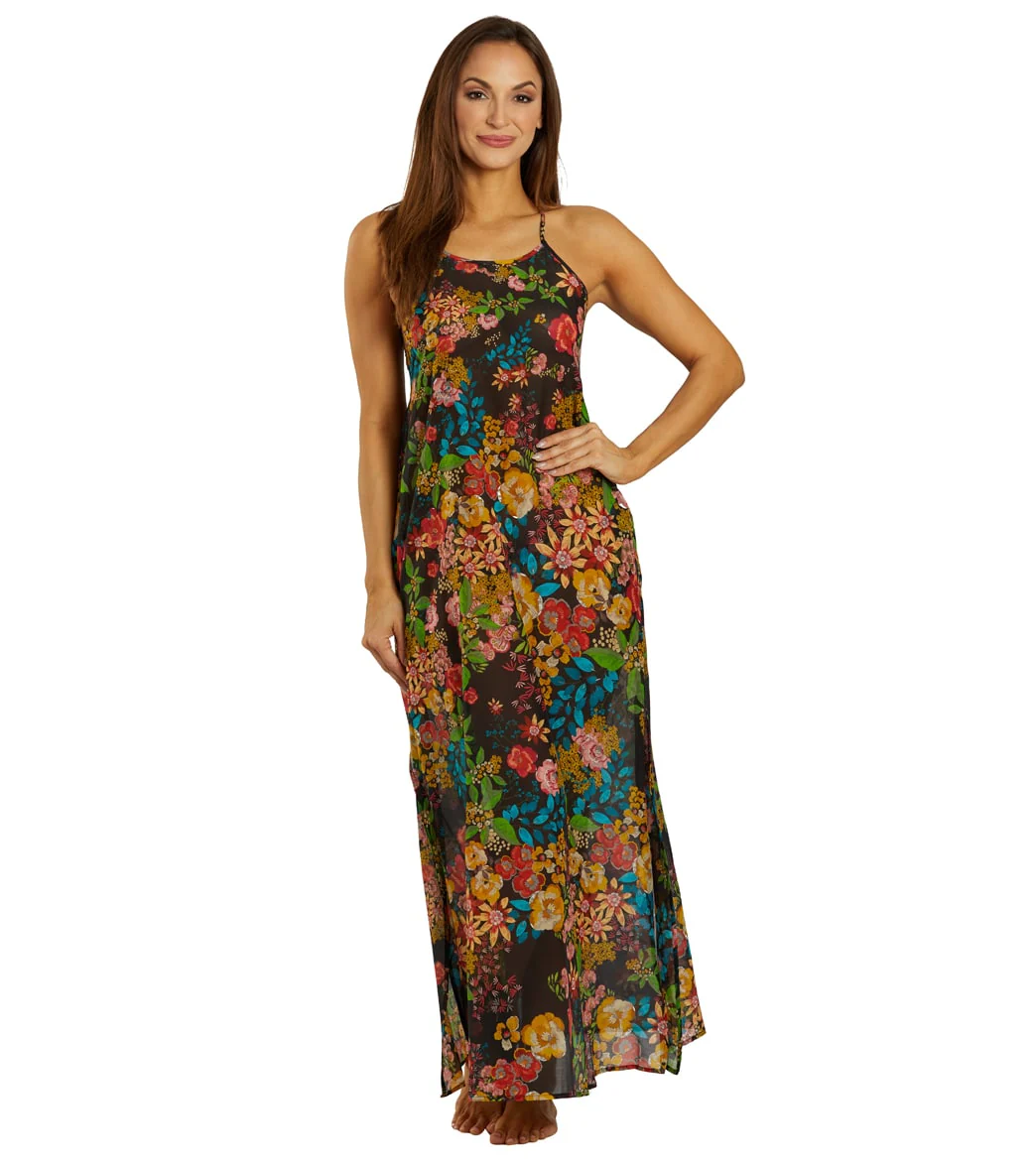 Johnny Was Women's Millo Back Tie Strappy Maxi Dress