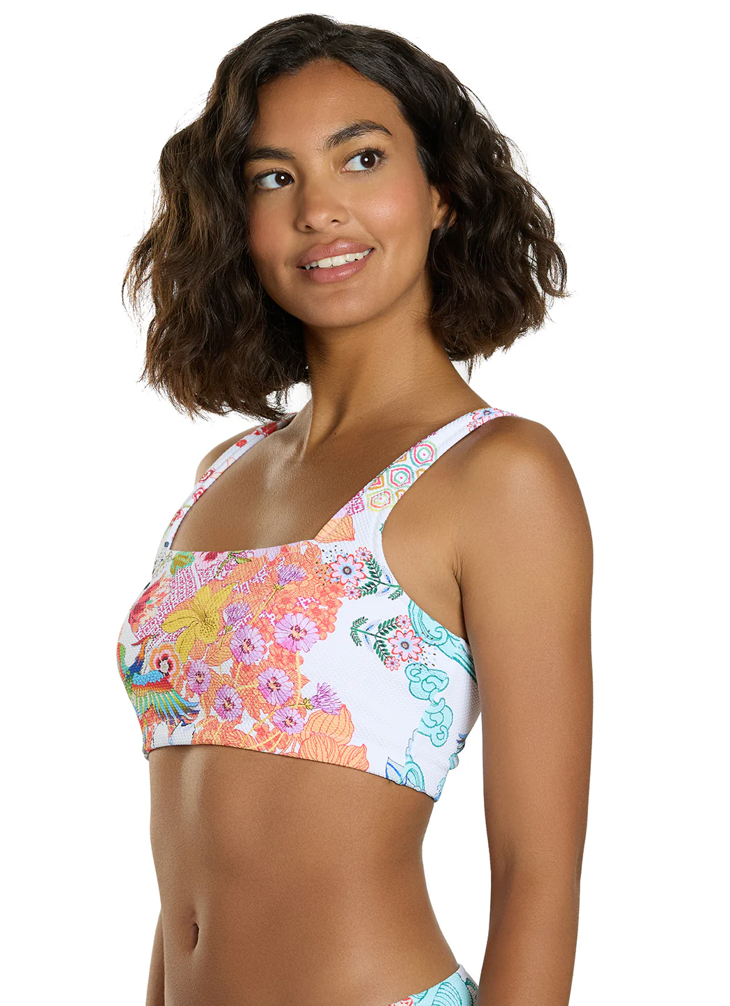 Johnny Was Women's Paula Reverse Pique Square Neck Bikini Top - Image 6