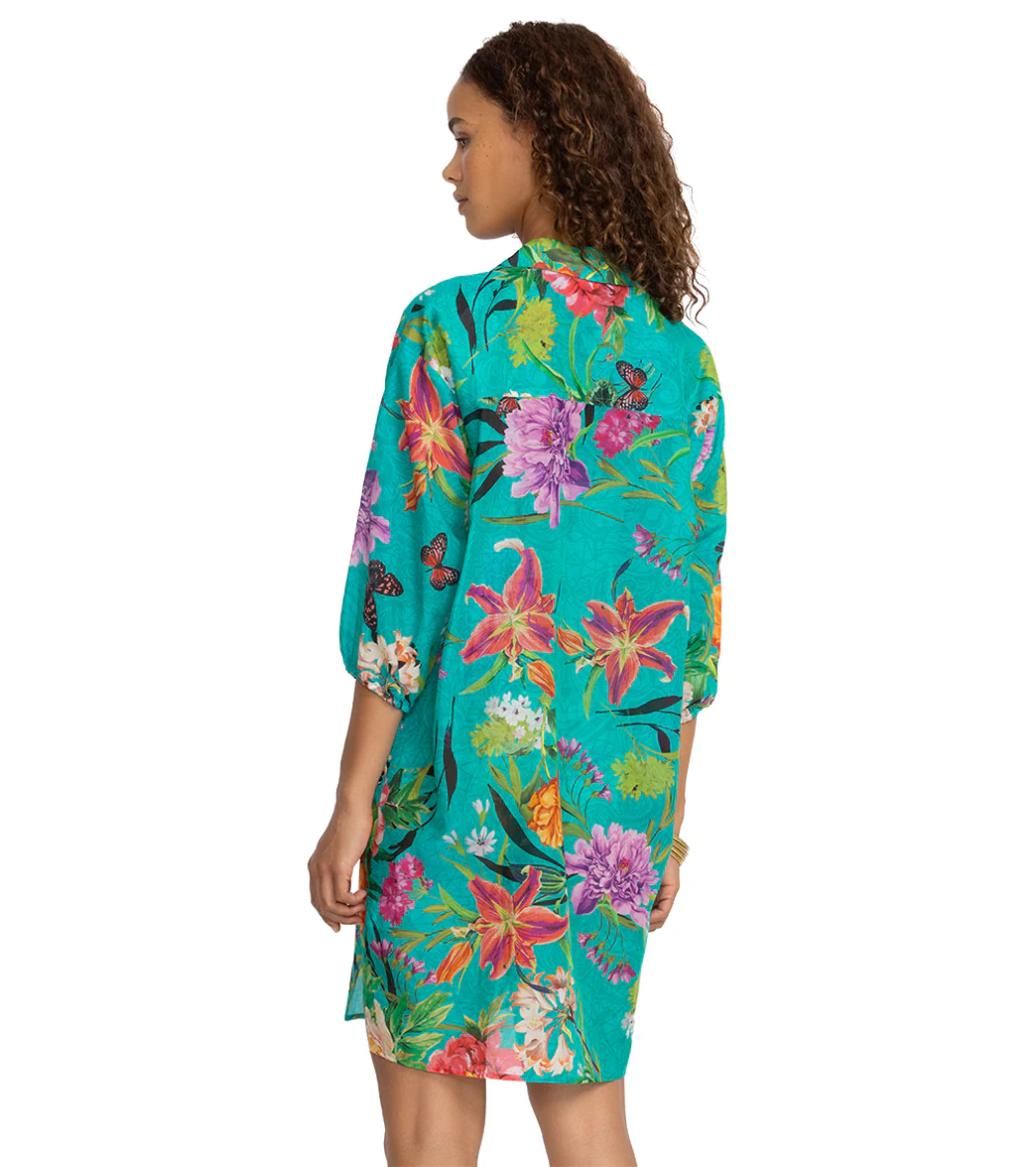 Johnny Was Women's Peacock Goza Shirt Dress - Image 3