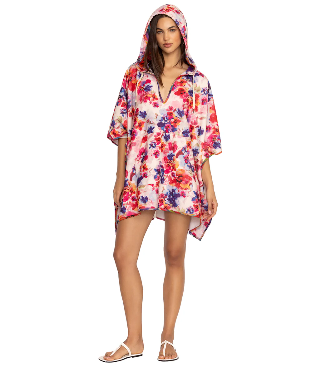 Johnny Was Women's Summer Days Terry Poncho Hoodie - Image 4