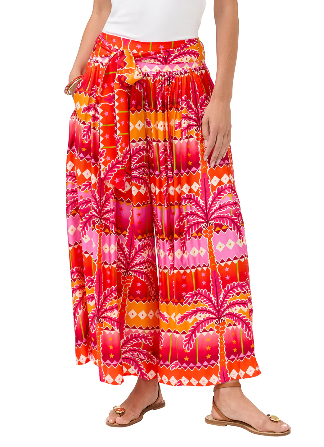 Johnny Was Women's Zahara Palazzo Cropped Pant - Image 2