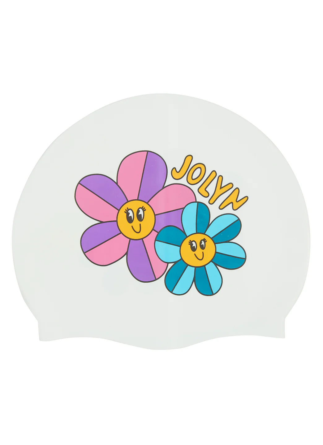 JOLYN Happy Flower Silicone Swim Cap - Image 3