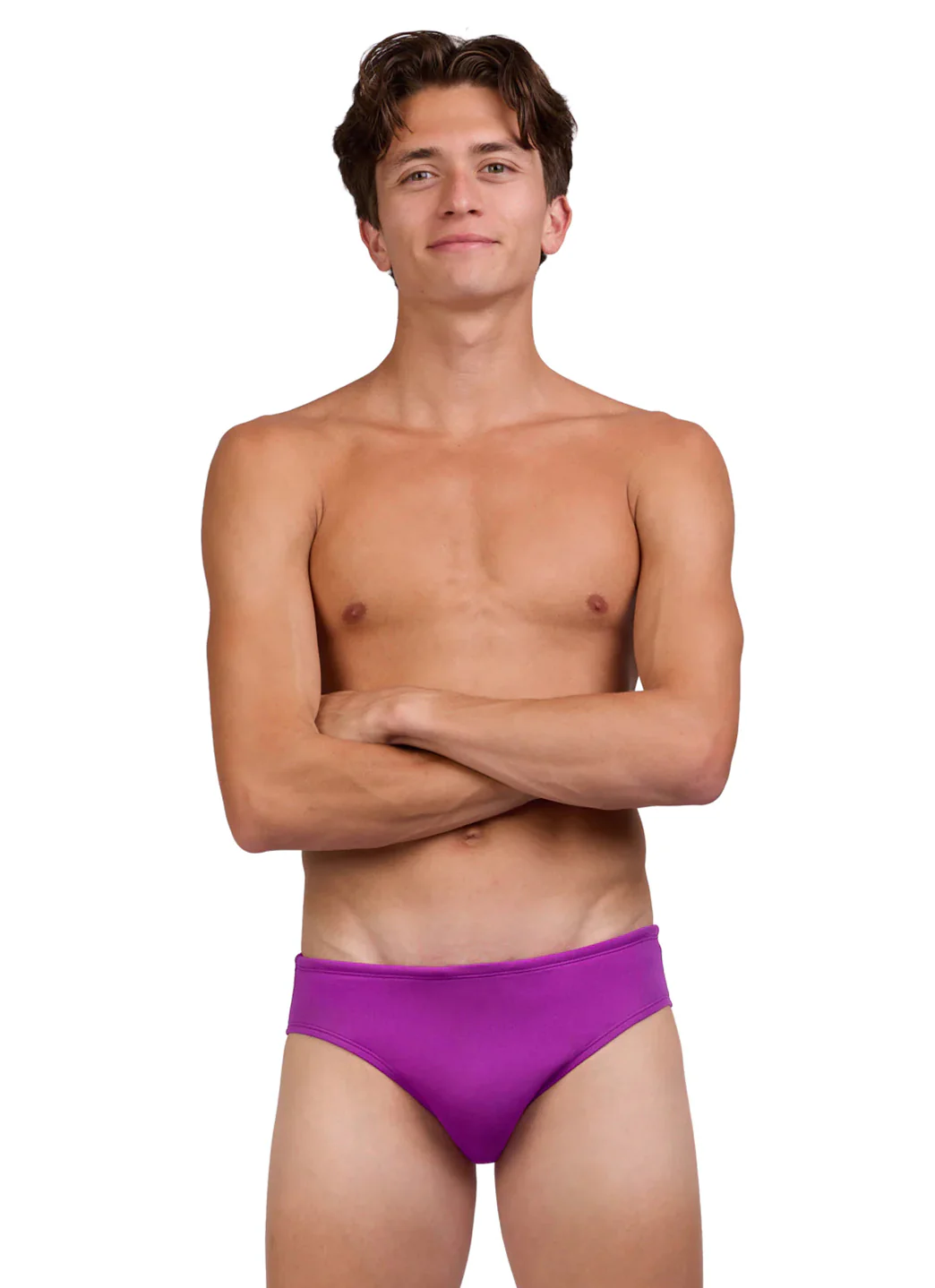 JOLYN Men's Brolyn Solid Brief Swimsuit