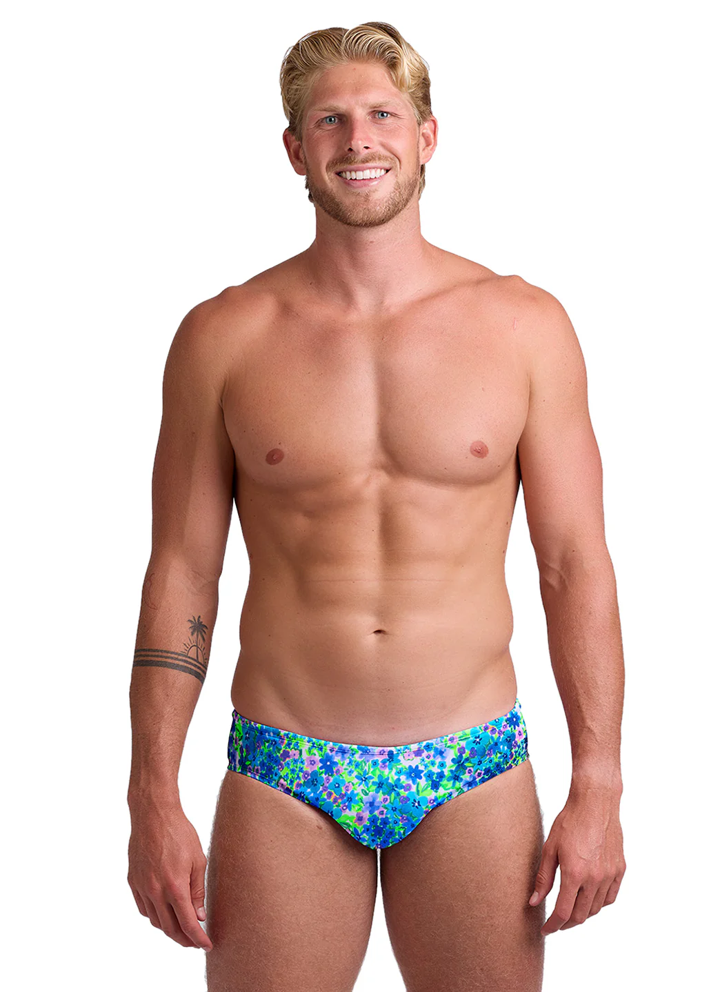 JOLYN Men's Flowerfield Brolyn Brief Swimsuit - Image 3