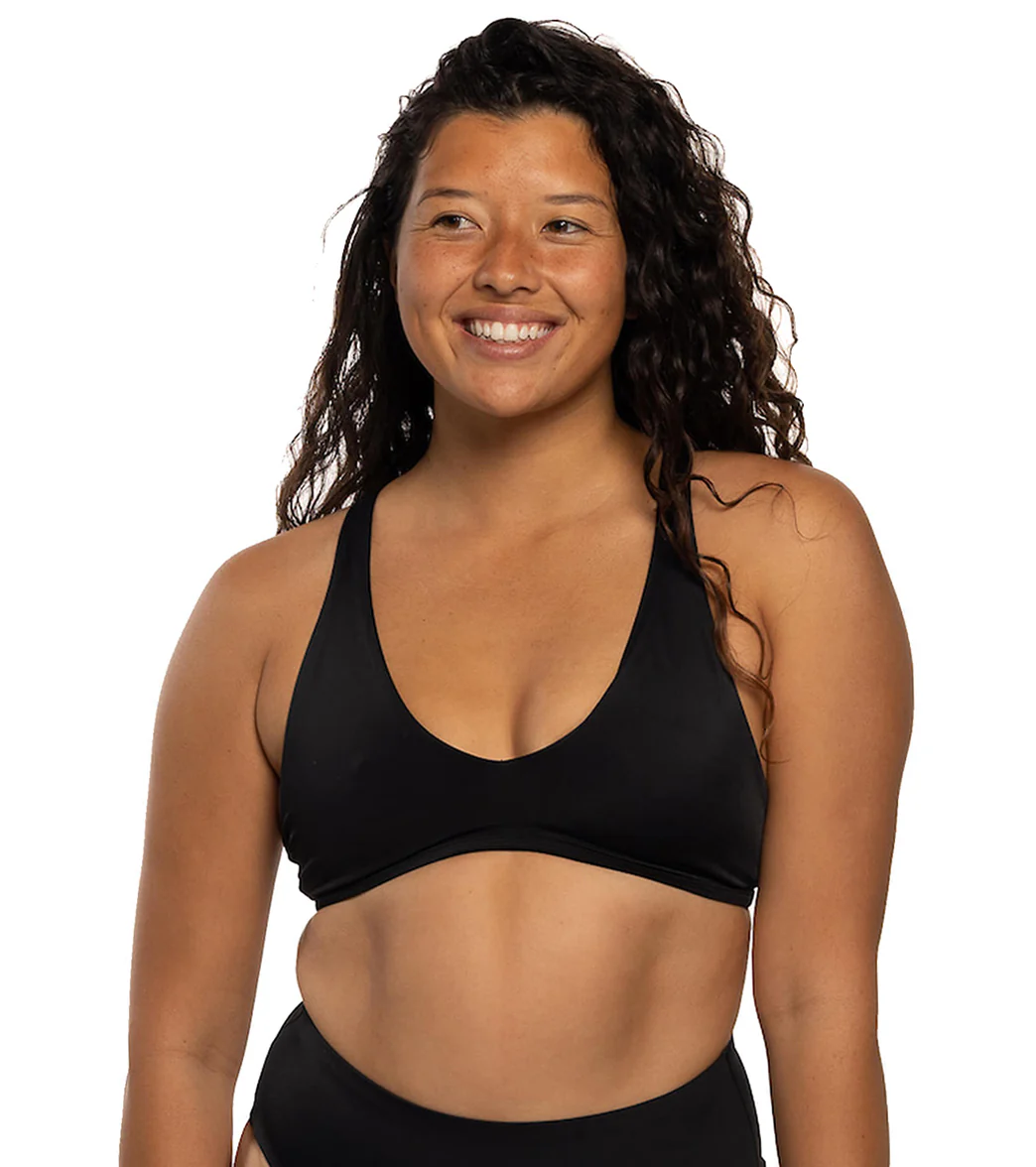 JOLYN Women's Aster Solid Racerback Bikini Top - Image 16
