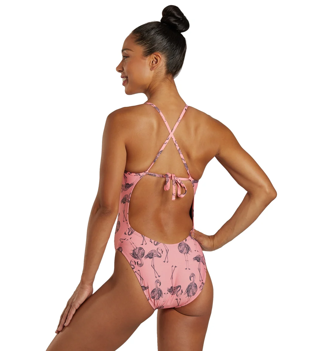 JOLYN Women's Jackson 4 Papaya Flammy One Piece Swimsuit - Image 3