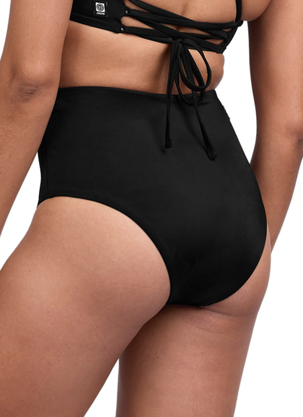 JOLYN Women's Janna Solid High Waist Bikini Bottom - Image 6
