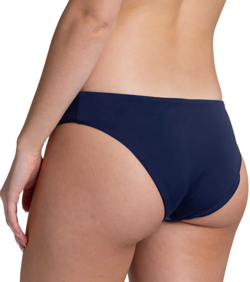 JOLYN Women's Jory Contrast Low Rise Bikini Bottom - Image 12