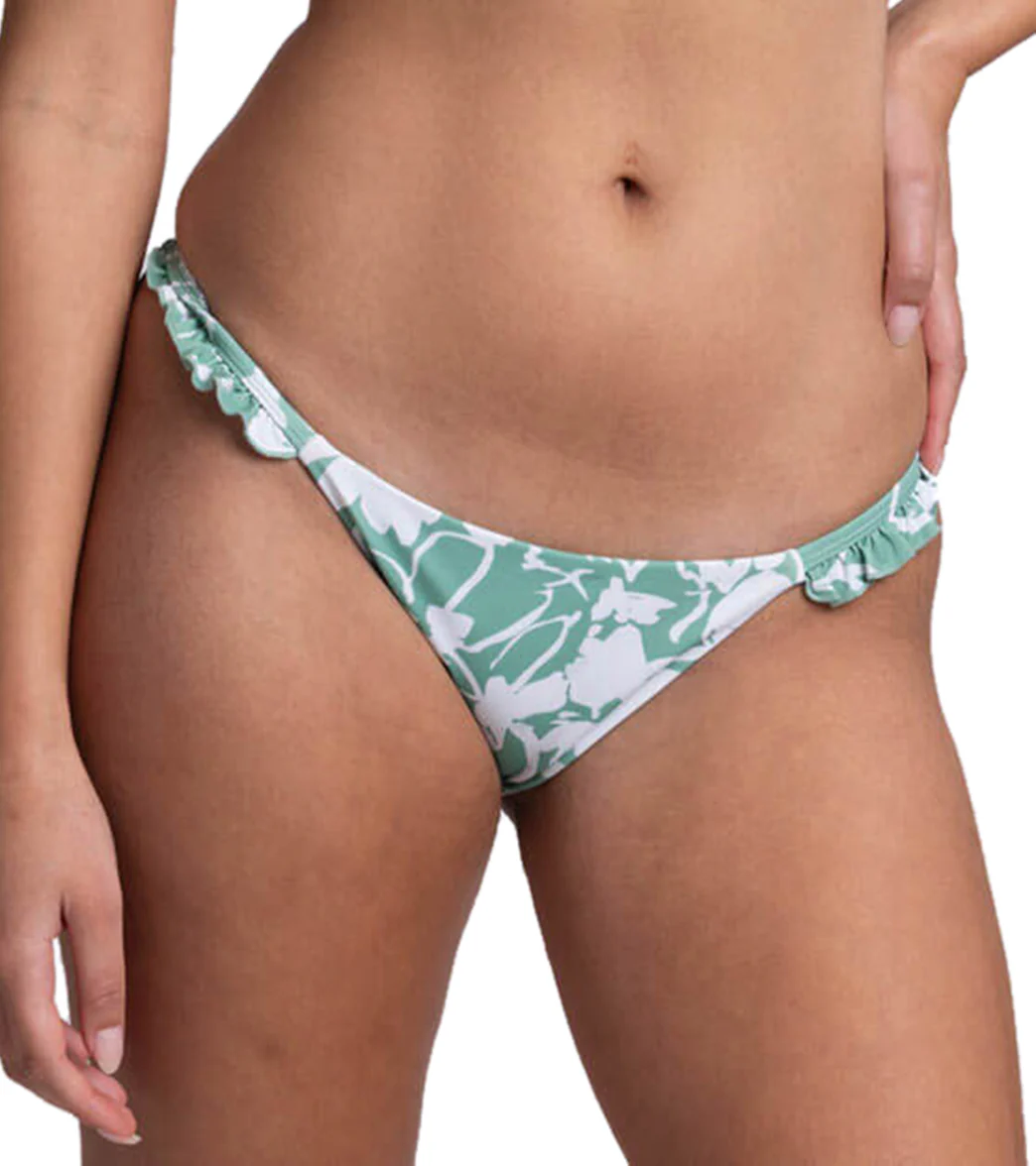 JOLYN Women's Karlee Floriana Side Ruffles Low Rise Bikini Bottom - Image 7