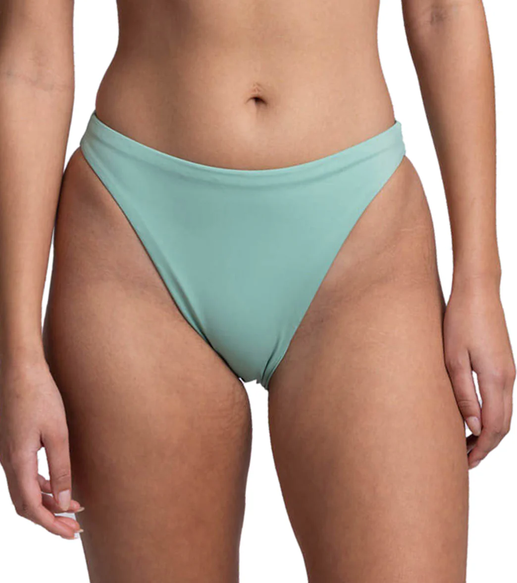 JOLYN Women's Mandy Solid Cinch Detail French Cut Bikini Bottom - Image 6