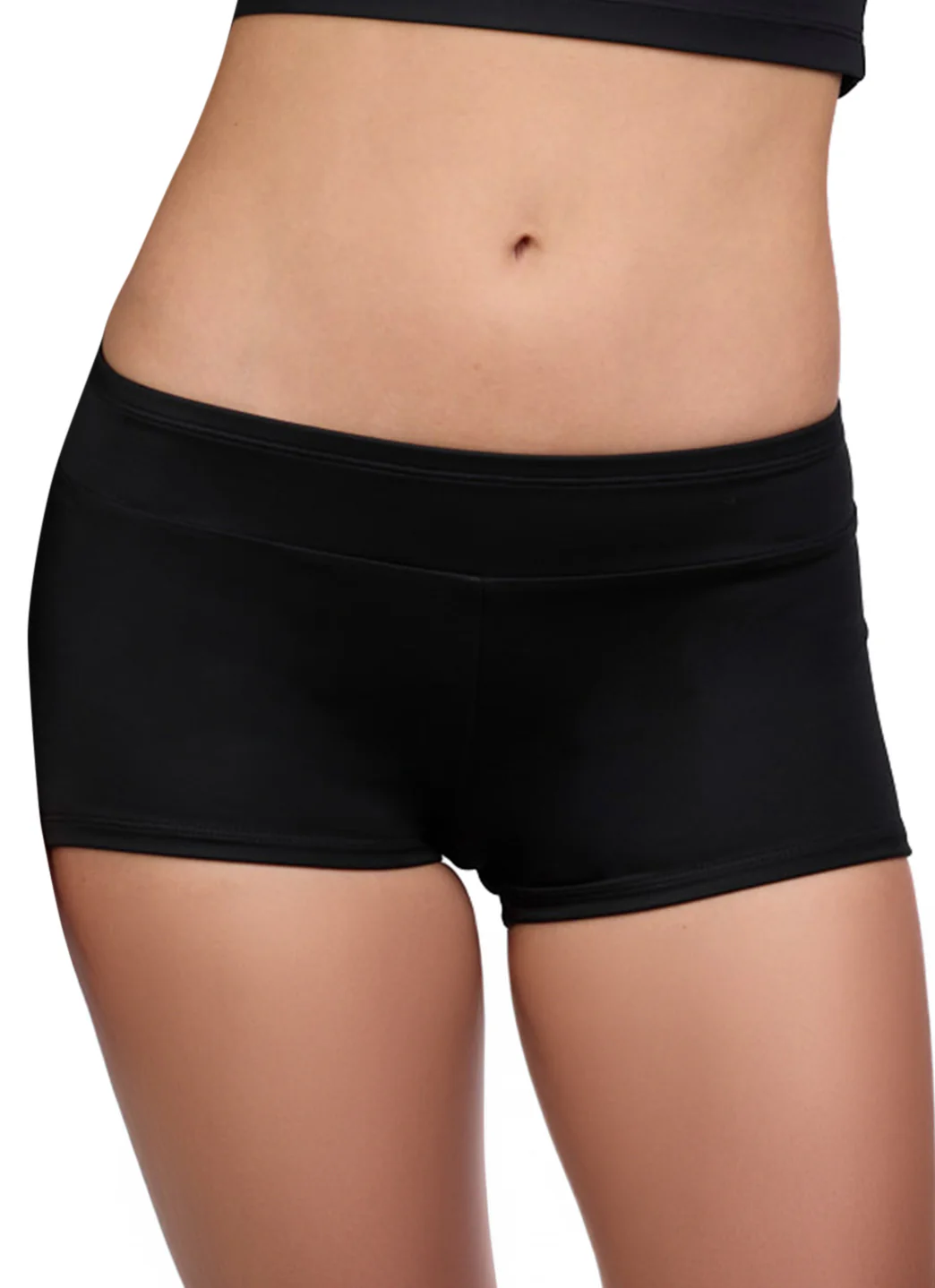 JOLYN Women's Piha Solid Boyshort Swim Short
