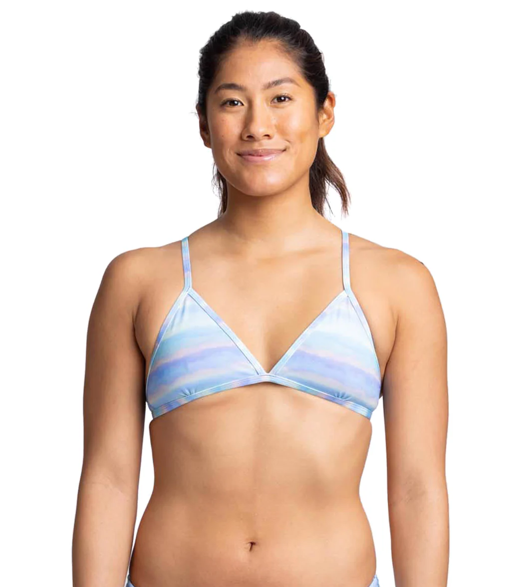 JOLYN Women's Triangle Pearl Beach Bikini Top - Image 8