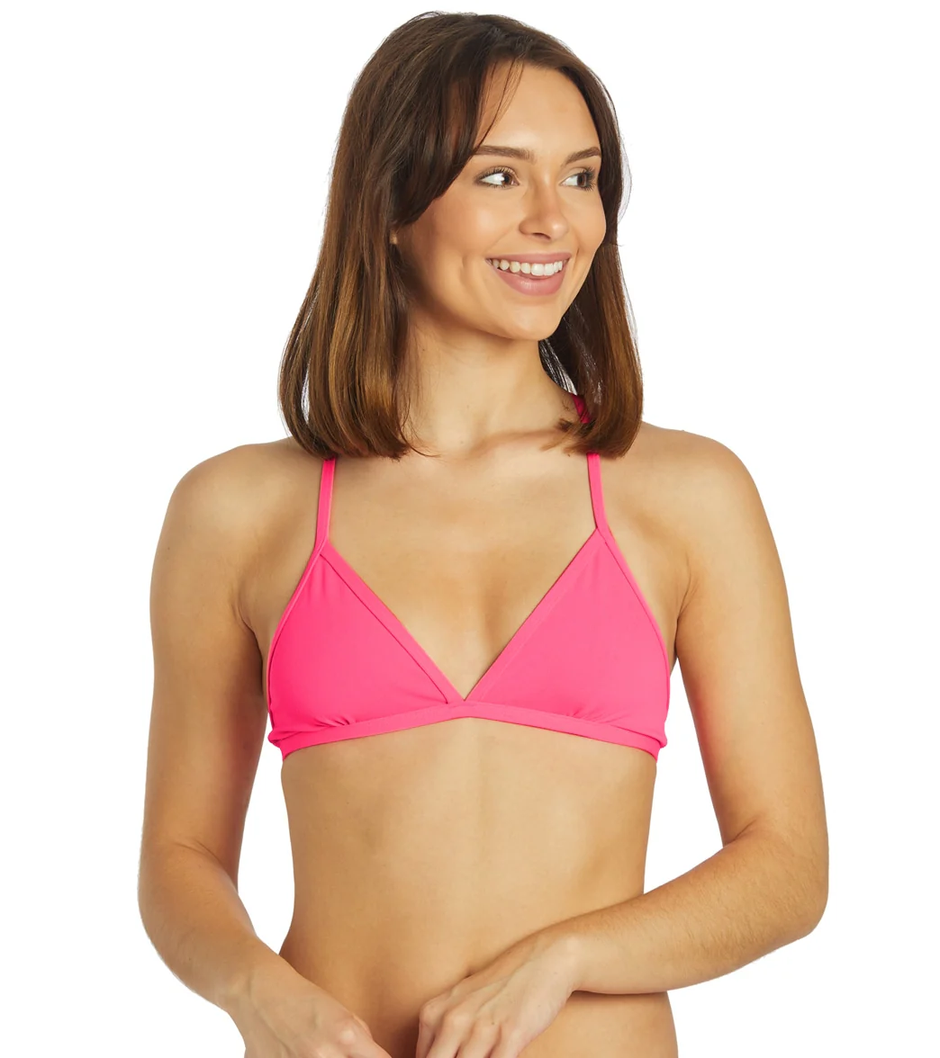 JOLYN Women's Triangle Solid Bikini Top - Image 74