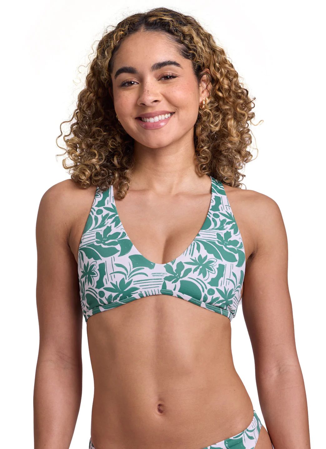 JOLYN Women's Vista Aster Racerback Bikini Top - Image 3