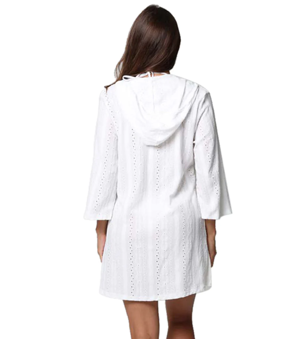 J.Valdi Women's Capri V-Neck Tunic Hoodie - Image 4