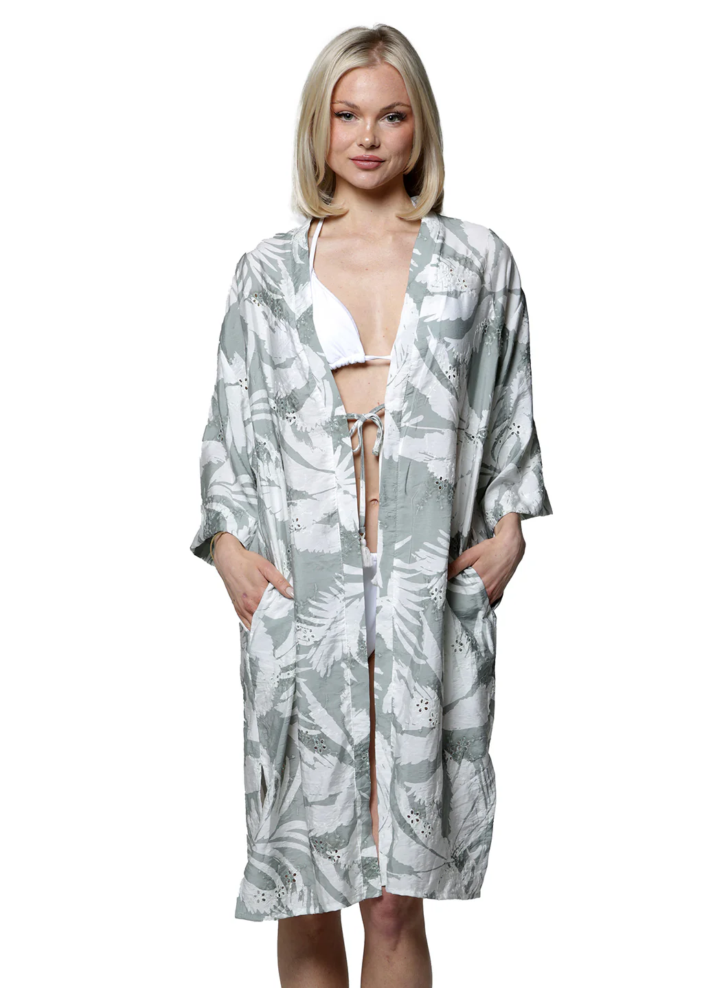 J.Valdi Women's Copacabana Open Front Duster Kimono - Image 3