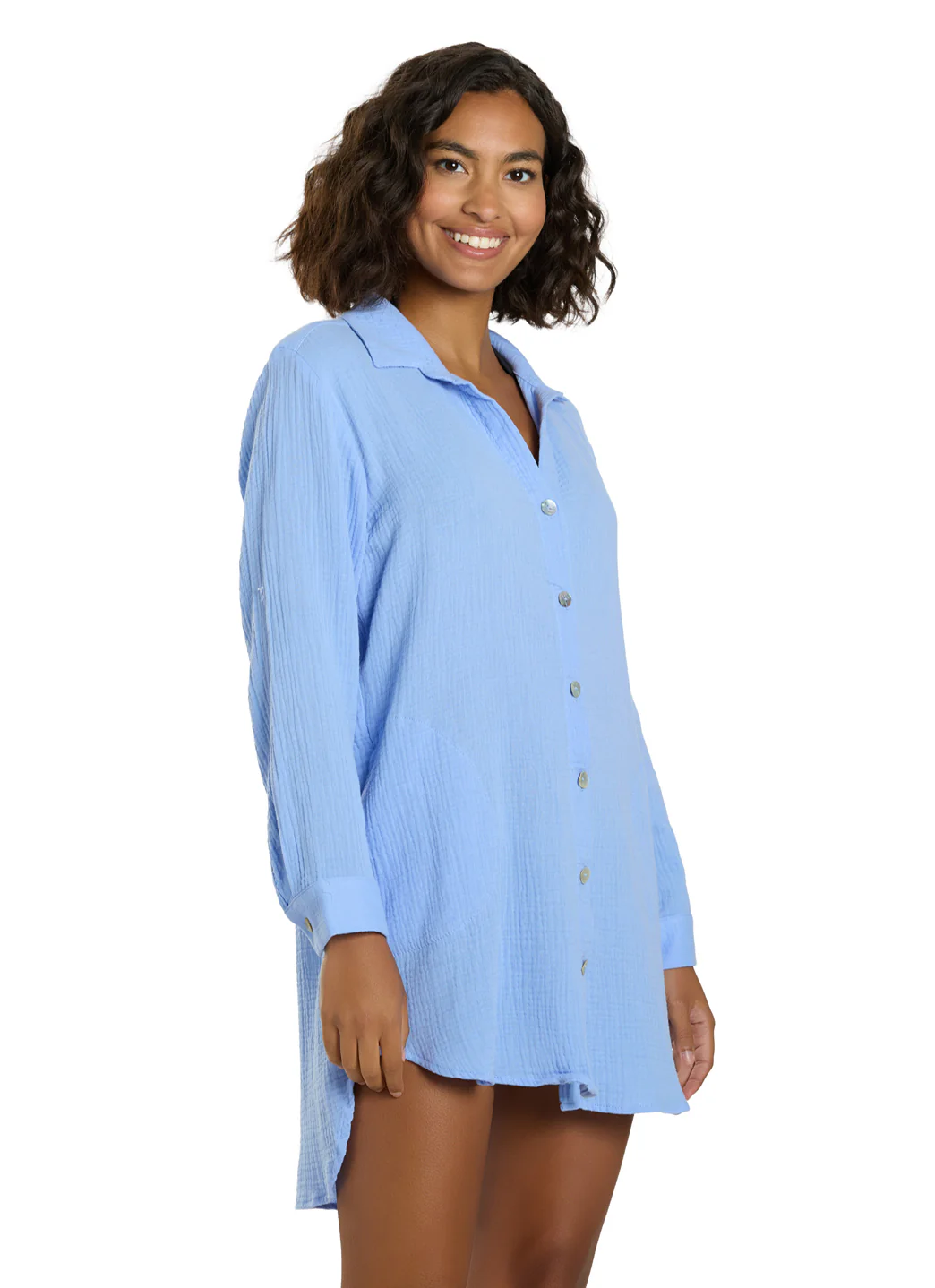 J.Valdi Women's Cozumel Big Shirt Cover Up - Image 3