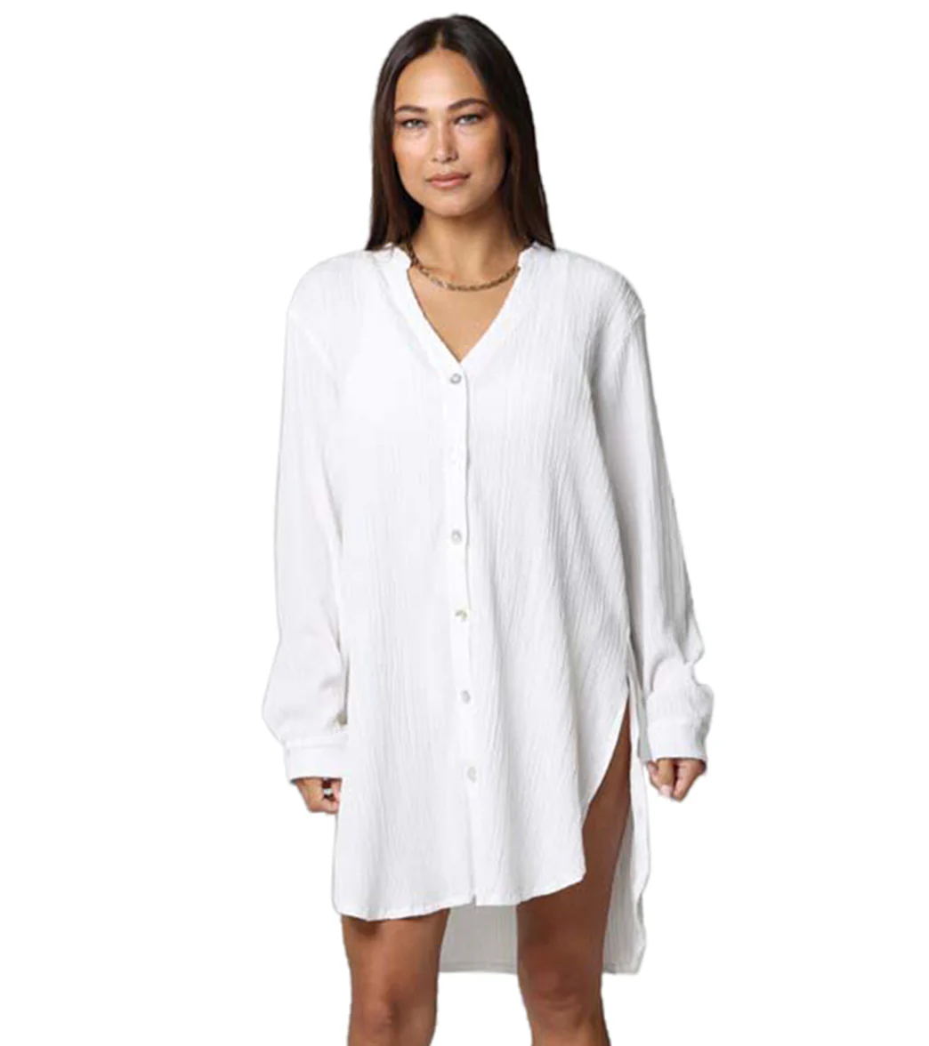 J.Valdi Women's Oaxaca Big Shirt Cover Up