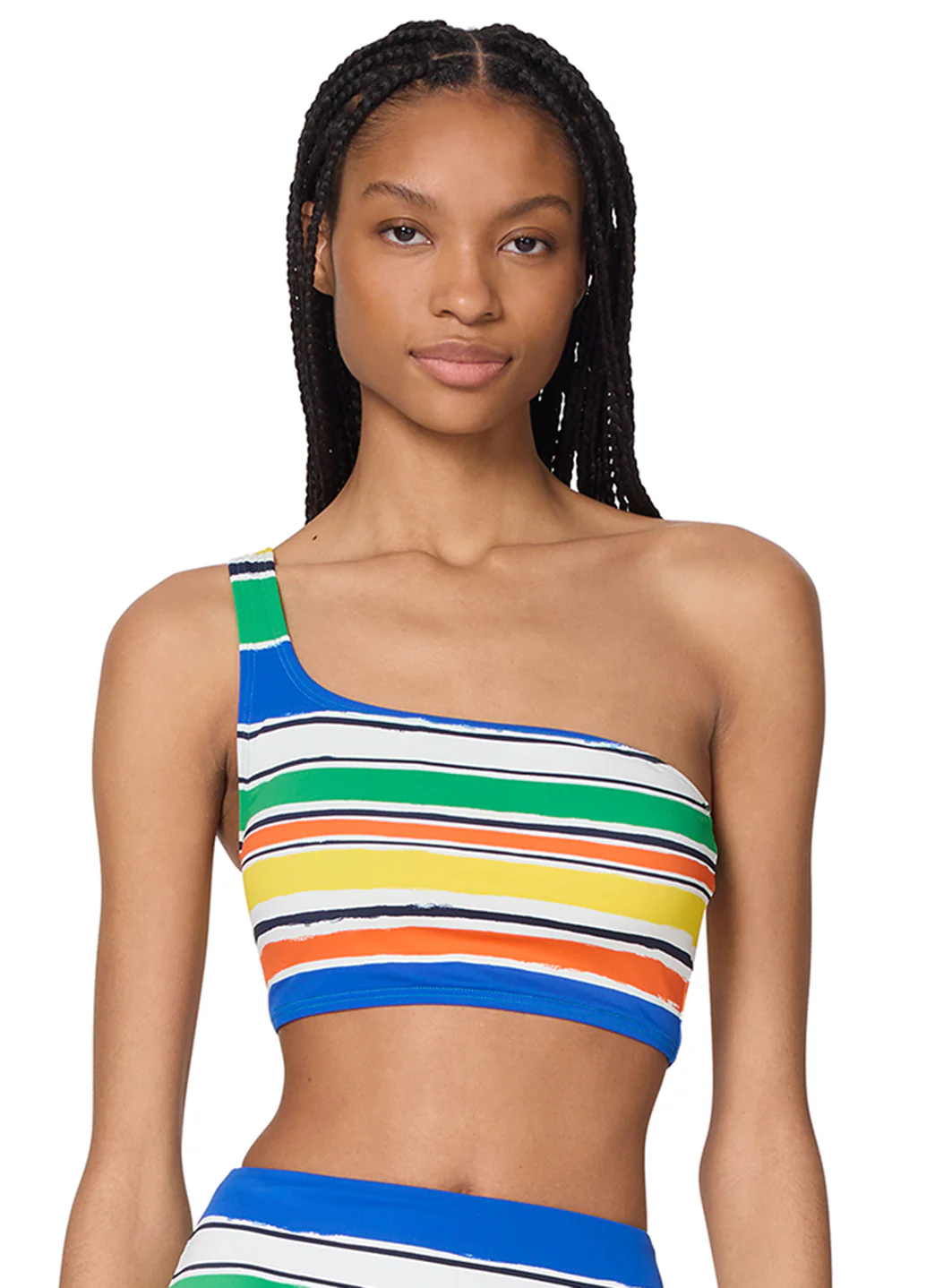 Kate Spade Women's Ocean Stripe One Shoulder Bikini Top - Image 3