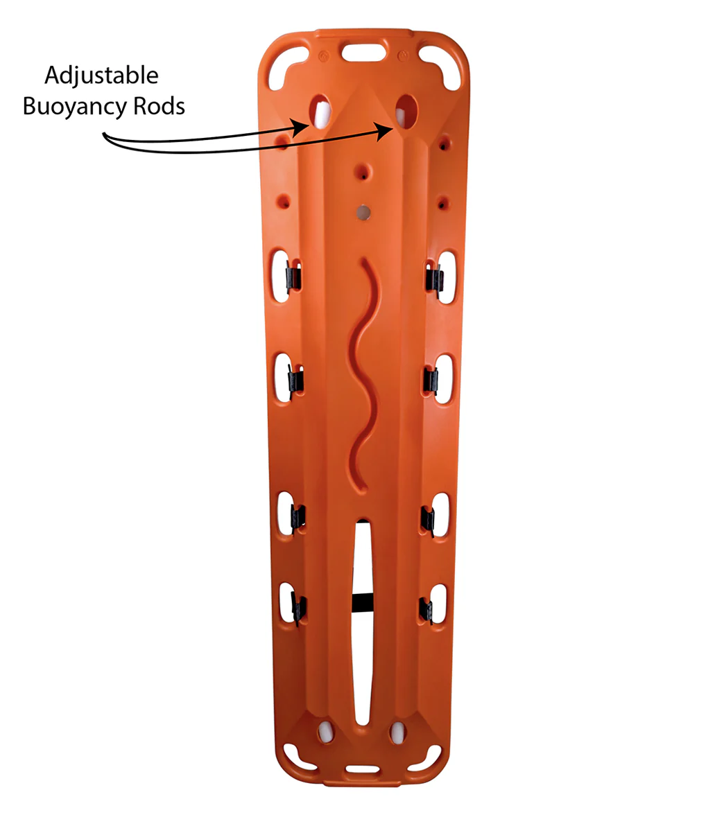 KEMP USA EG Aquatic Plastic Spineboard Kit (Board, Headblocks, Straps) - Image 4