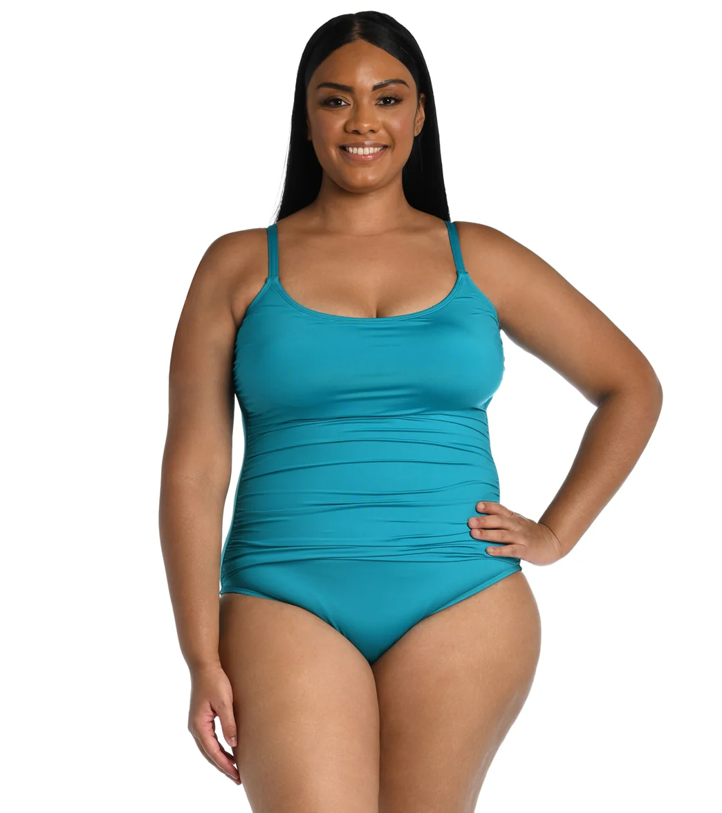 La Blanca Plus Size Island Goddess Lingerie One Piece Swimsuit - Image 16