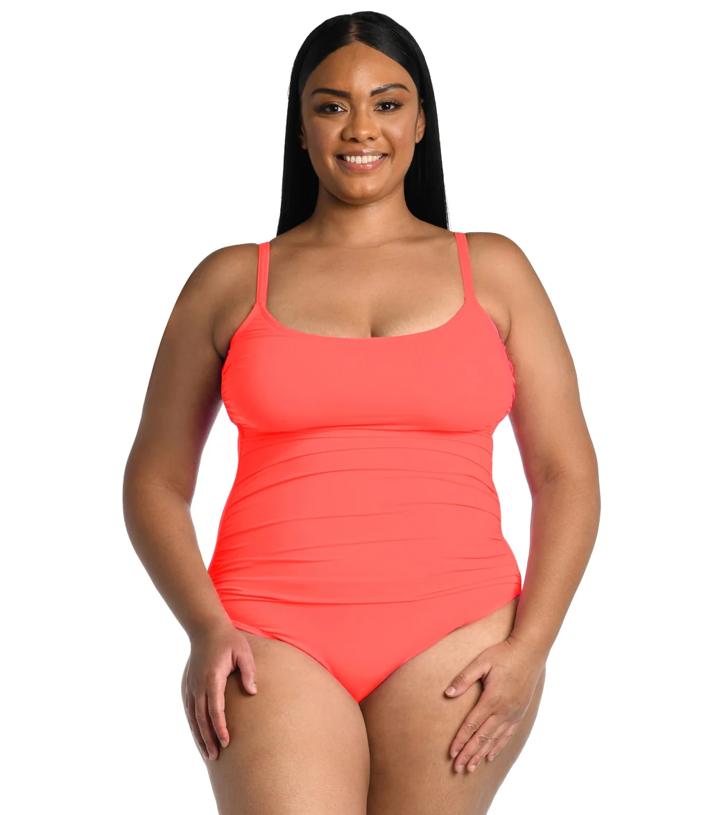 La Blanca Plus Size Island Goddess Lingerie One Piece Swimsuit - Image 3