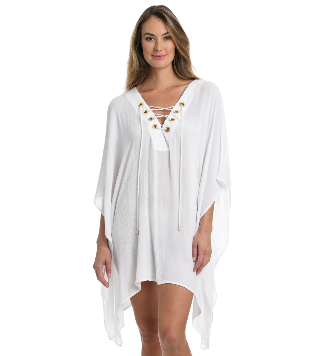 La Blanca Women's Capri Lace-Up Caftan