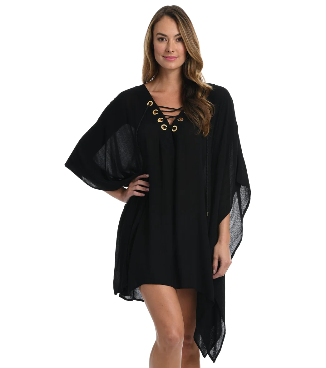 La Blanca Women's Capri Lace-Up Caftan - Image 10
