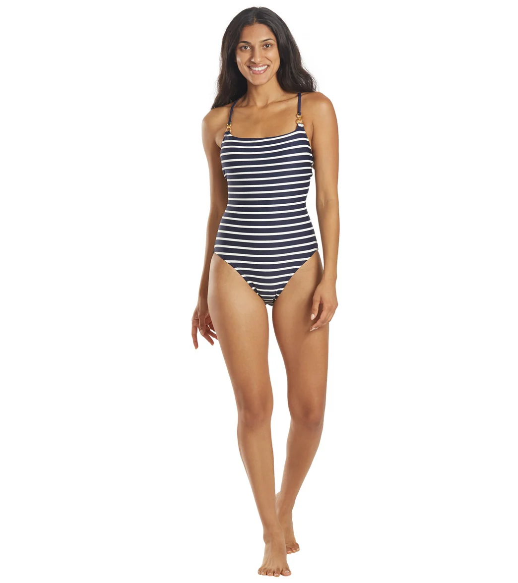 La Blanca Women's Capri Stripe Lingerie Mio One Piece Swimsuit - Image 4