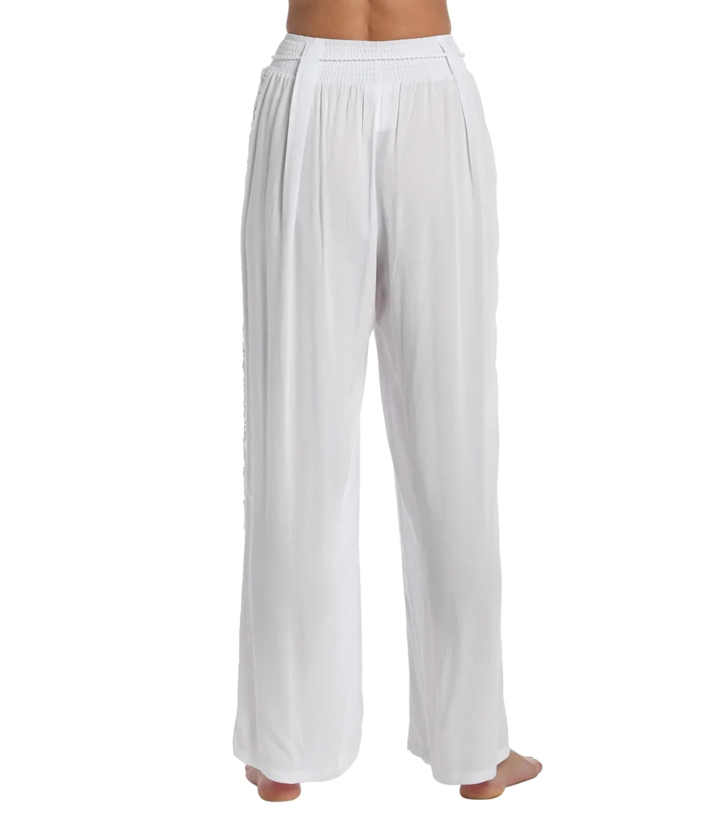 La Blanca Women's Coastal Covers Crochet Side Panel Cover Up Pant - Image 15