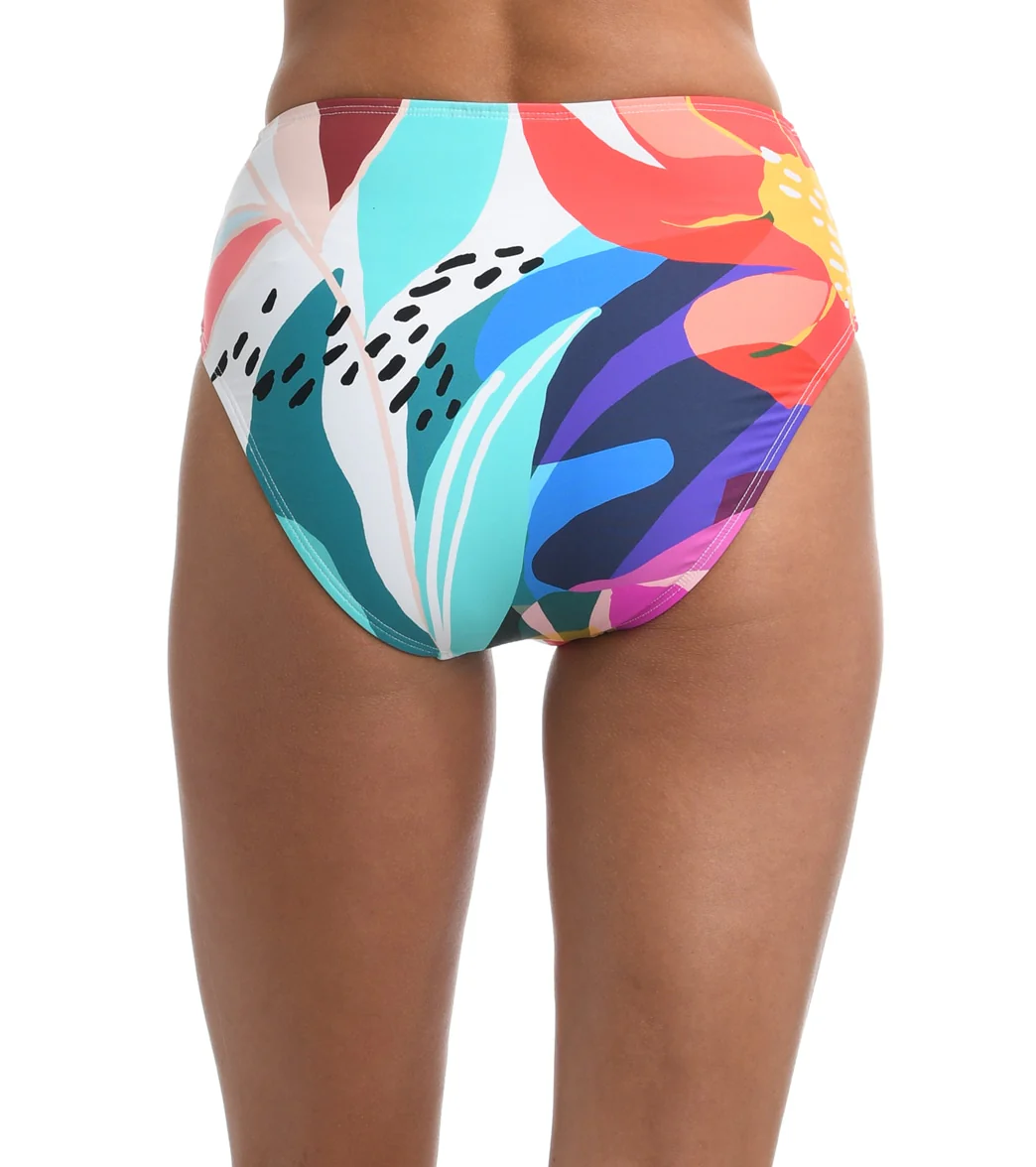 La Blanca Women's Eclectic Shore V-Front High Waist Bikini Bottom - Image 2