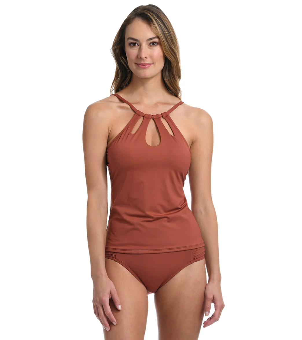 La Blanca Women's Island Goddess High Neck Tankini Top - Image 11