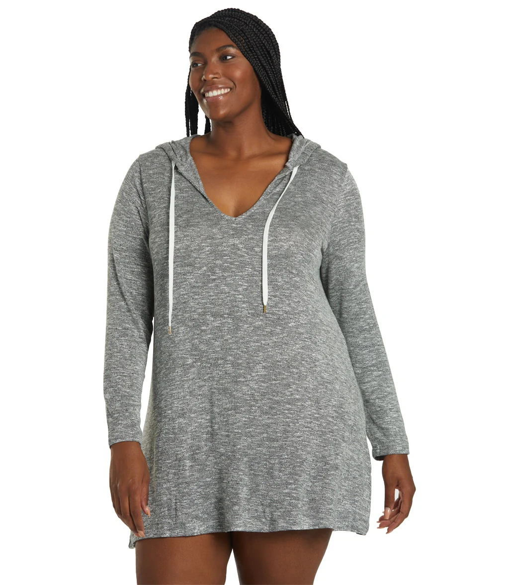 La Blanca Women's Plus Size Beach Cozy Sweater Hoodie - Image 13