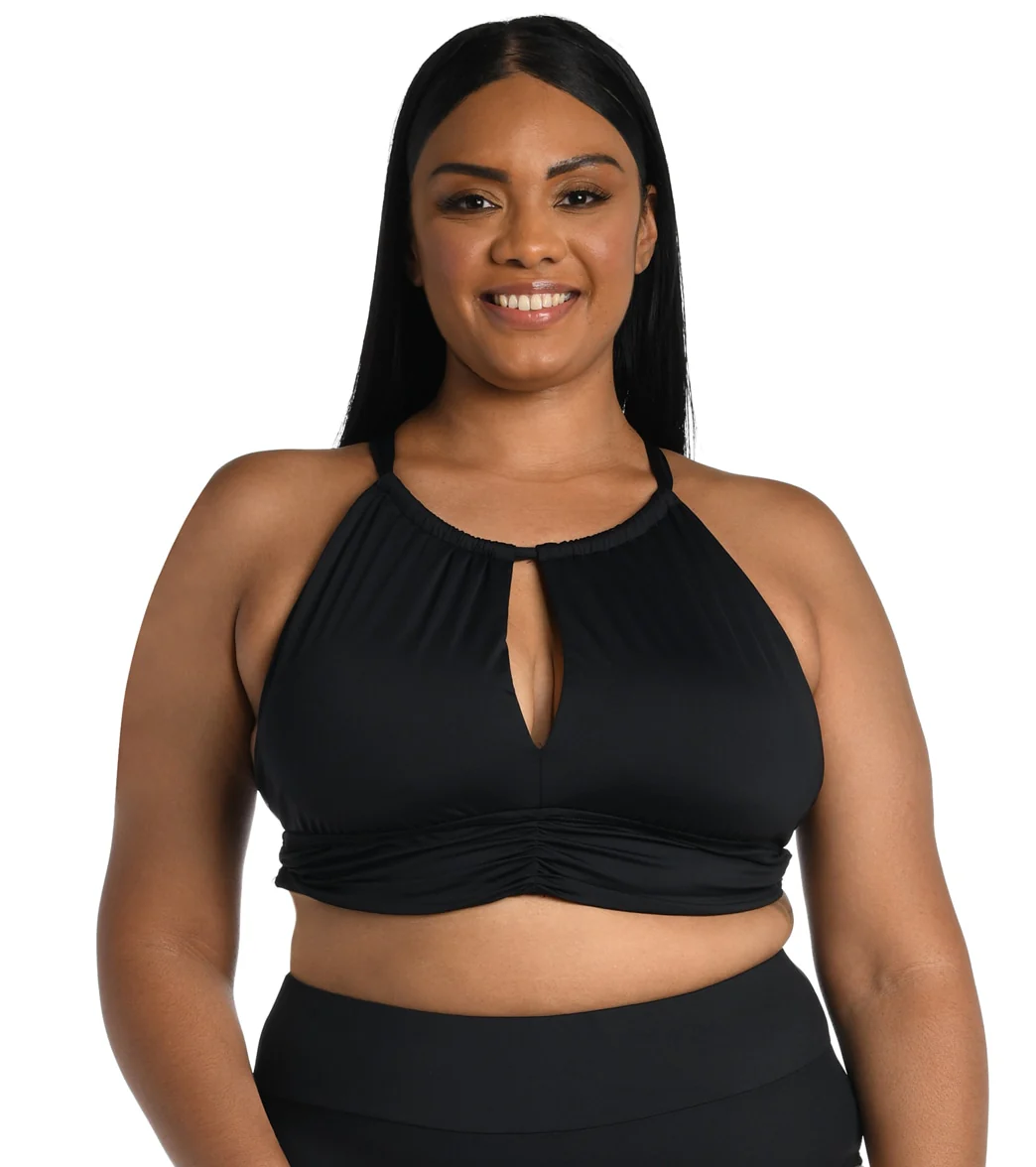 La Blanca Women's Plus Size Island Goddess High Neck Bikini Top - Image 6