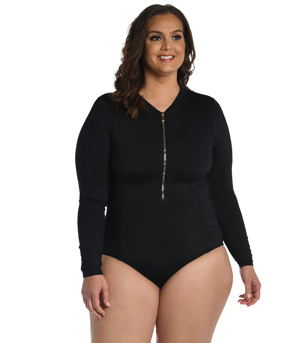 La Blanca Women's Plus Size Island Goddess Paddle Suit - Image 6