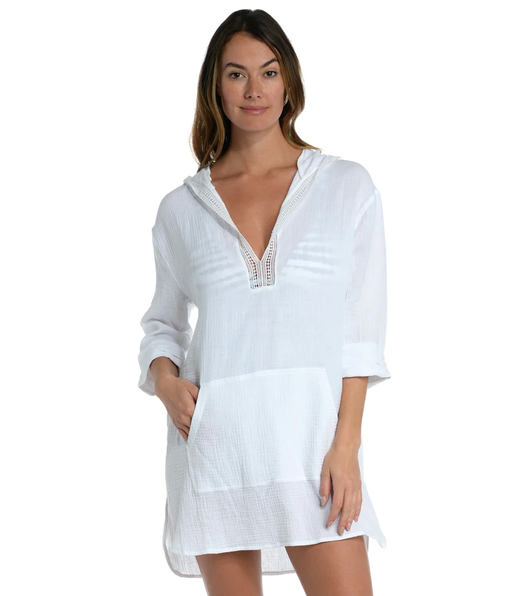 La Blanca Women's Seaside Covers Hooded Tunic - Image 13