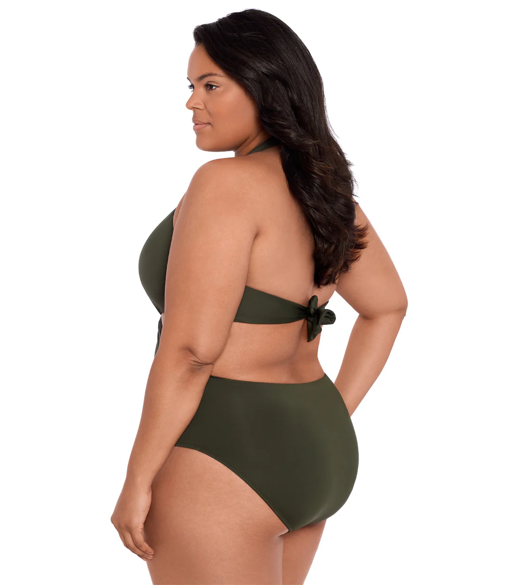 Lauren Ralph Lauren Plus Size Cut Out Halter One Piece Swimsuit - Image 2