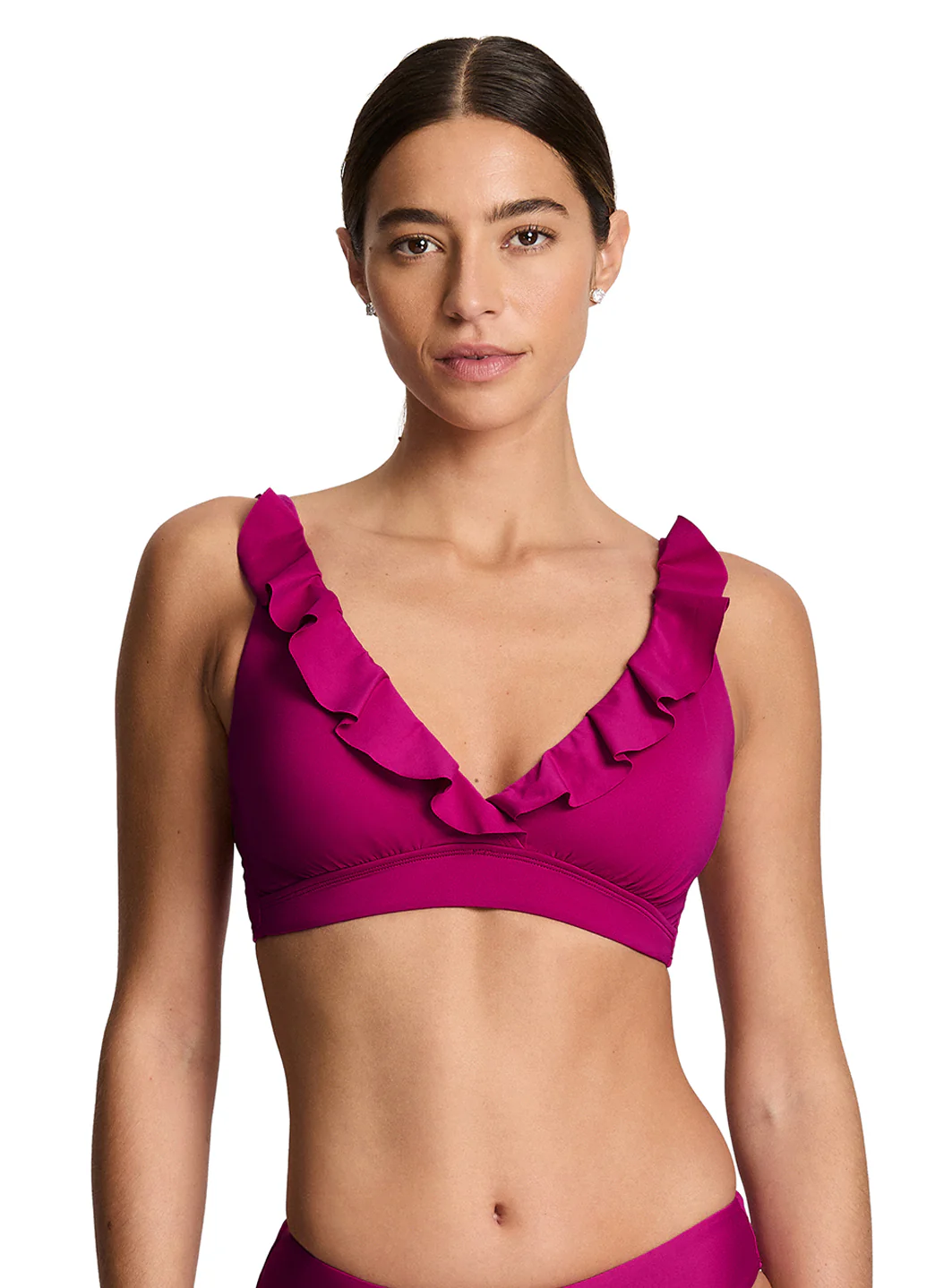 Lauren Ralph Lauren Women's Beach Club Solids Ruffle Underwire Bikini Top - Image 14