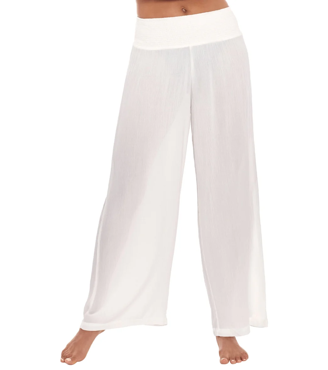 Lauren Ralph Lauren Women's Crinkle Rayon Cover Up Pant - Image 11