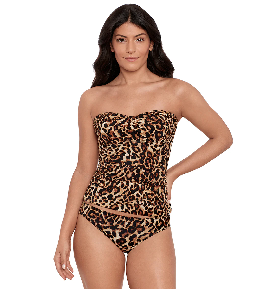 Lauren Ralph Lauren Women's Leopard Twist Tube Tankini - Image 4
