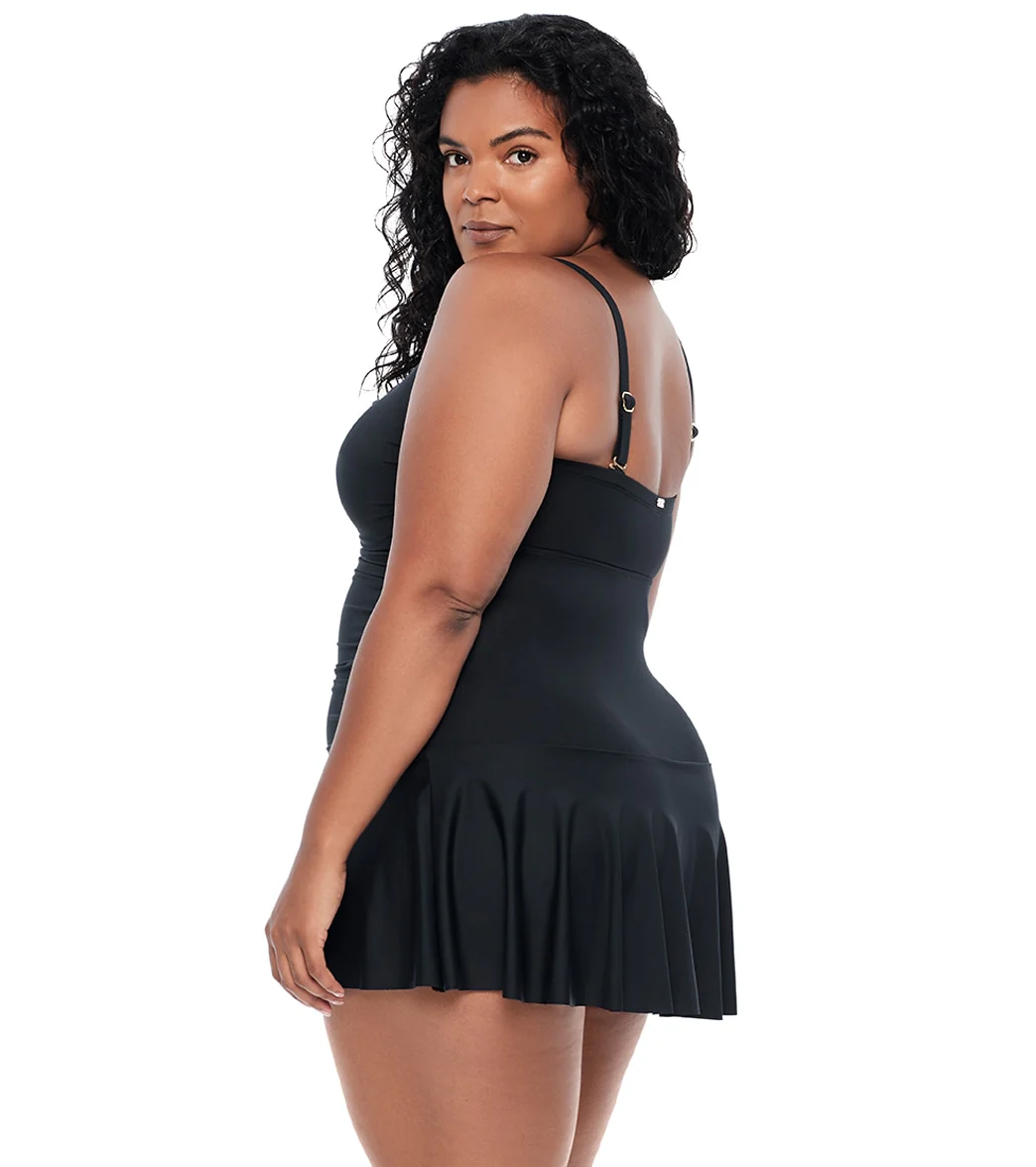 Lauren Ralph Lauren Women's Plus Size Beach Club Skirted One Piece Swimsuit - Image 2