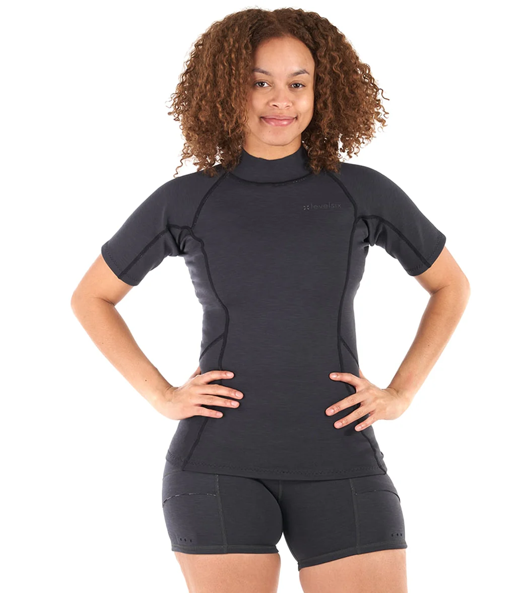 Level Six Women's 0.5mm Sombrio Short Sleeve Neoprene Top - Image 6