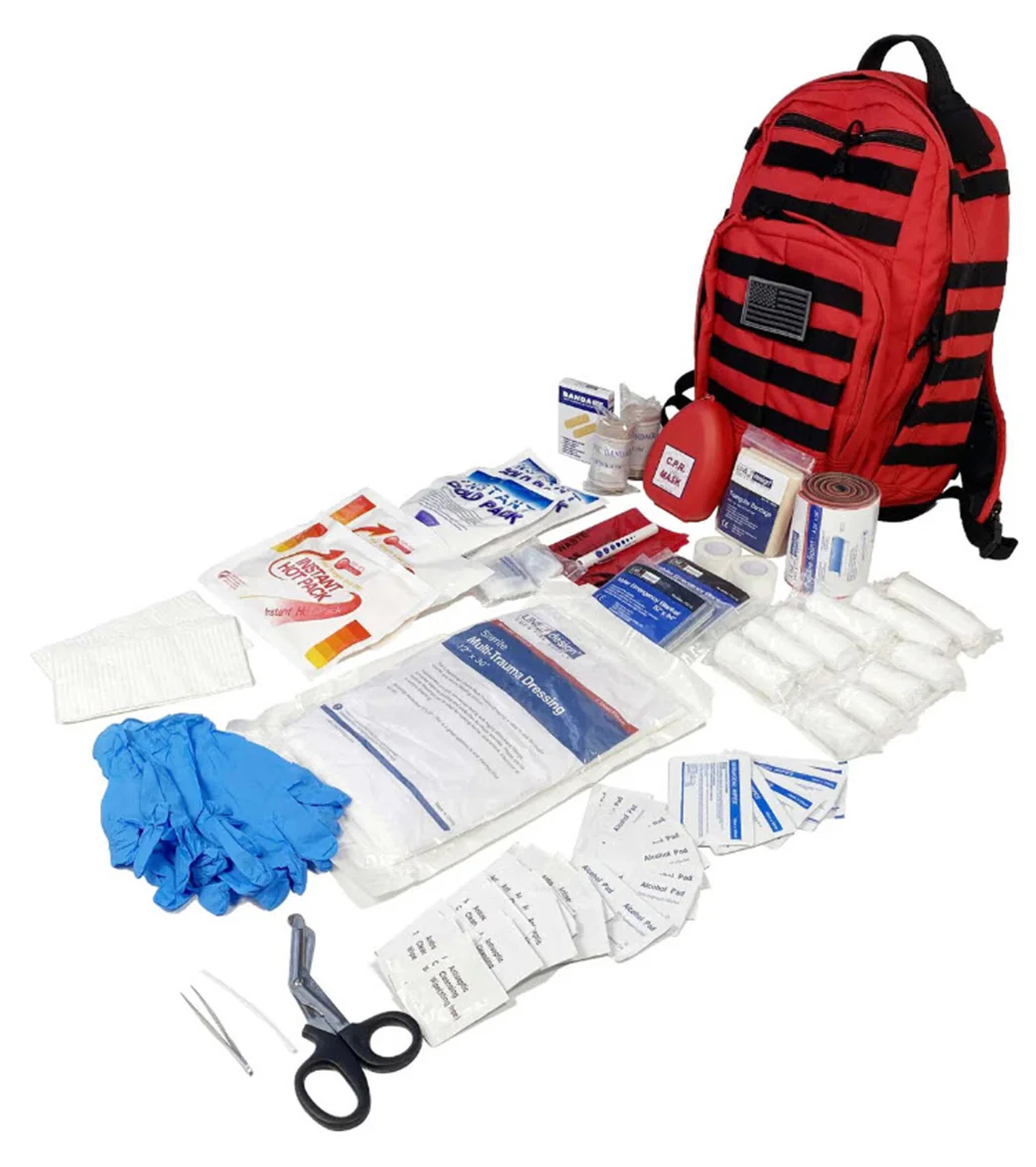 LINE2Design Emergency Medical Stop Bleeding First Aid Kit, Tactical MOLLE Backpack Fully Stocked - Image 15