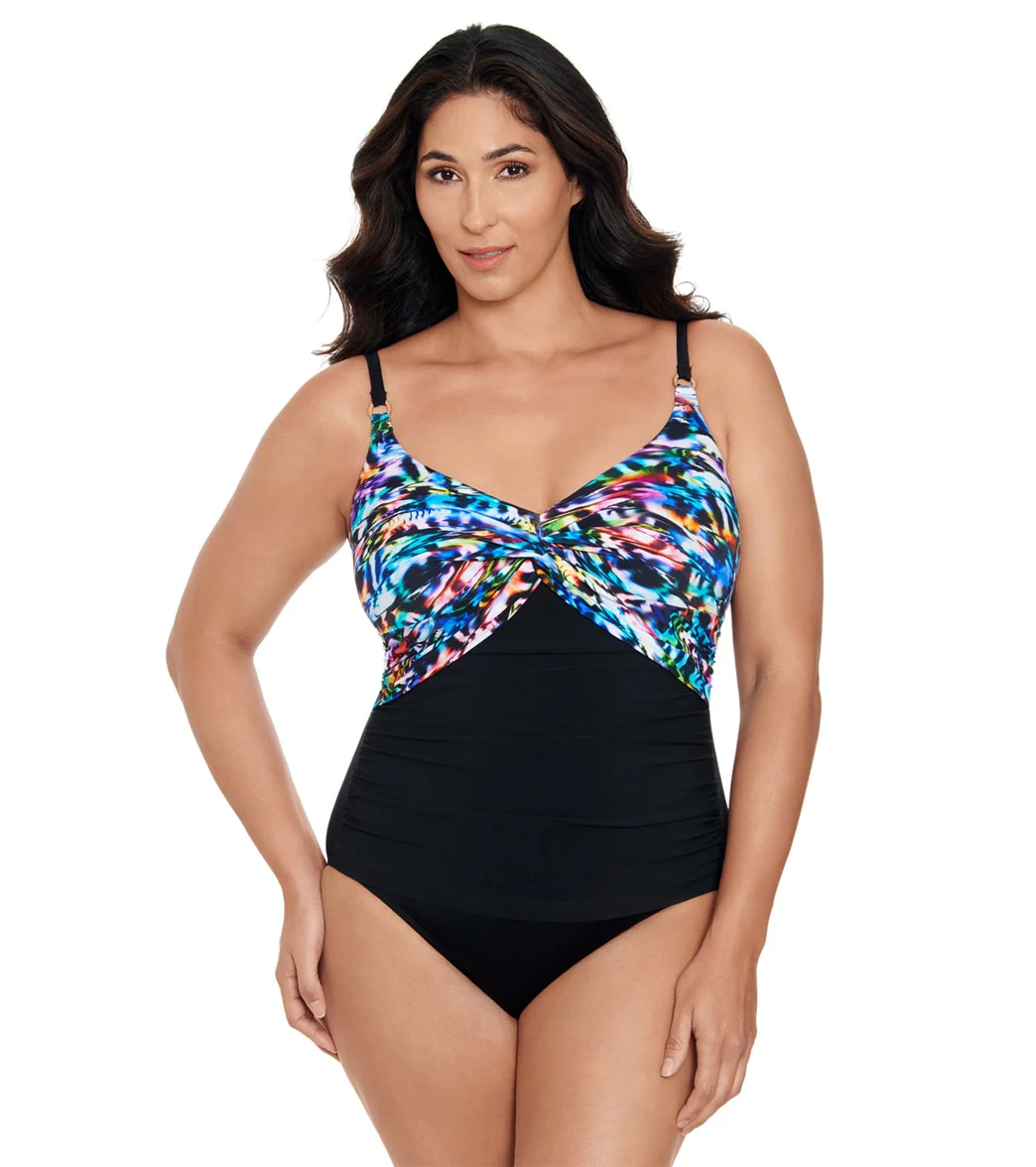 Longitude Women's Beach Craze Twist Front One Piece Swimsuit - Image 7