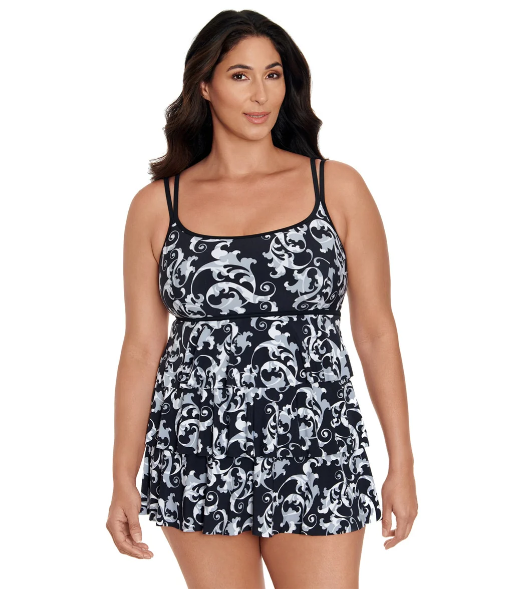 Longitude Women's Caprice Triple Tier Swim Dress - Image 5