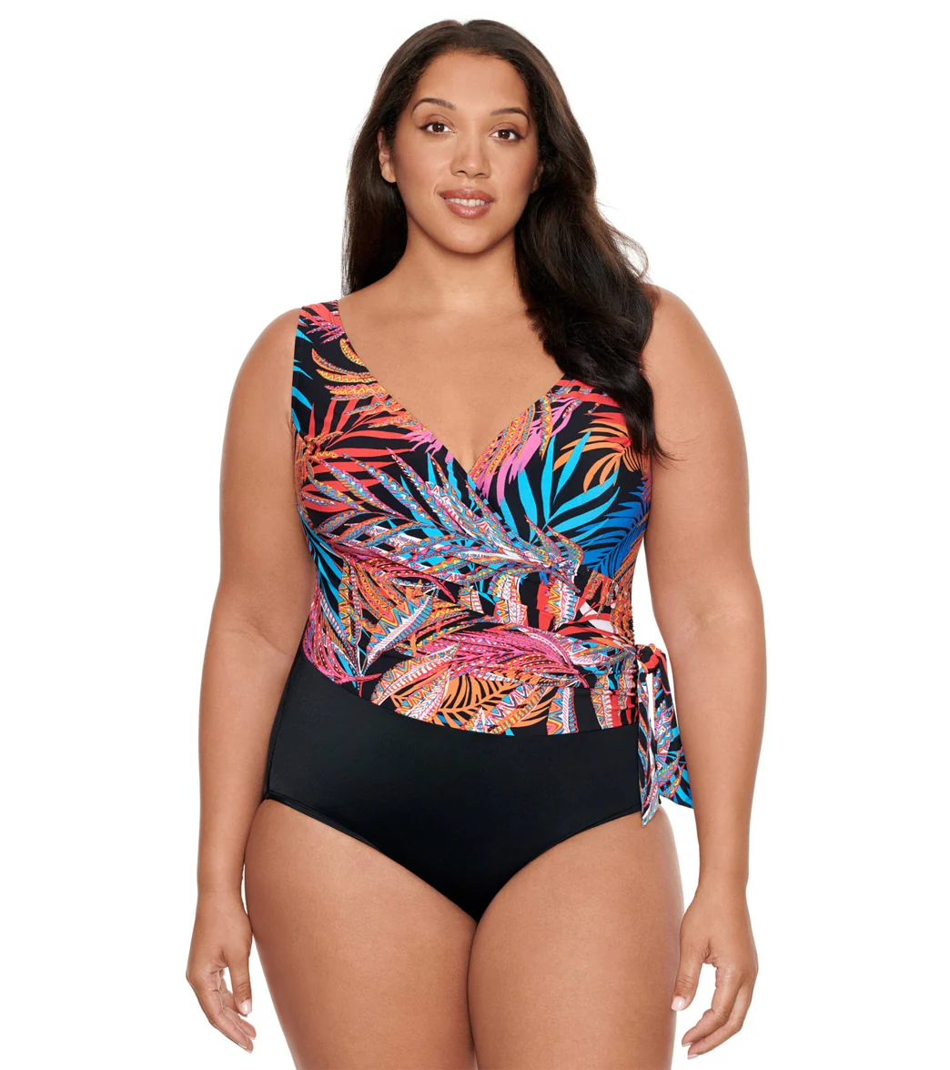 Longitude Women's Jungle Boogie Tie Side One Piece Swimsuit - Image 6